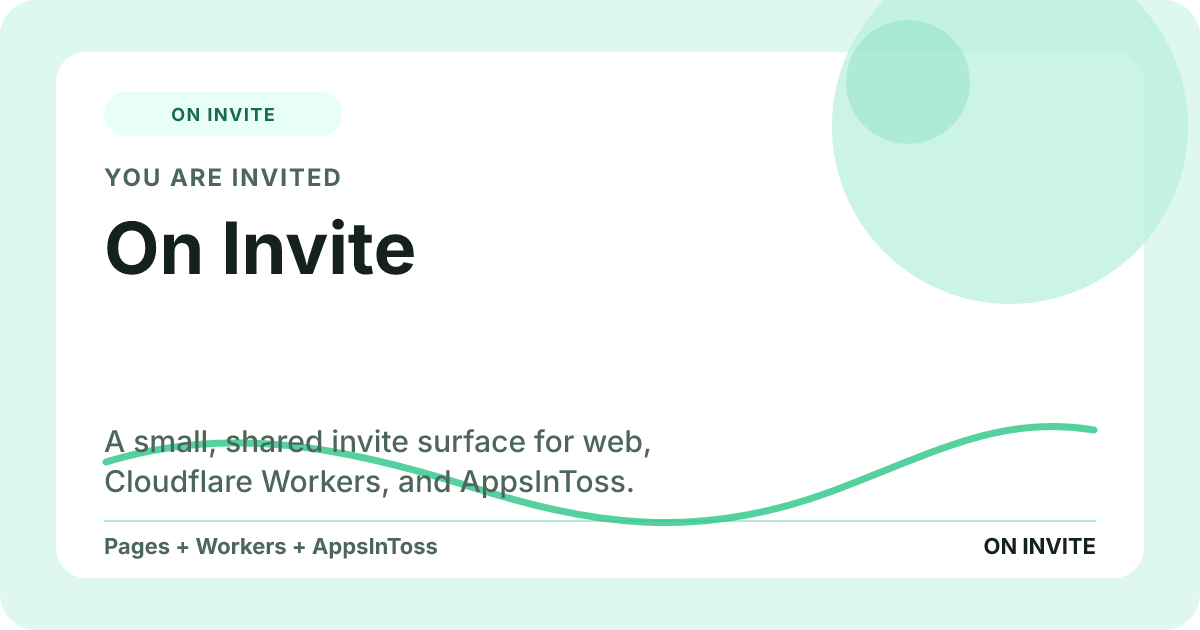 On Invite generated preview
